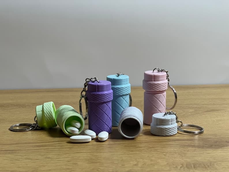 Porte-clés Pilulier - Ouvert