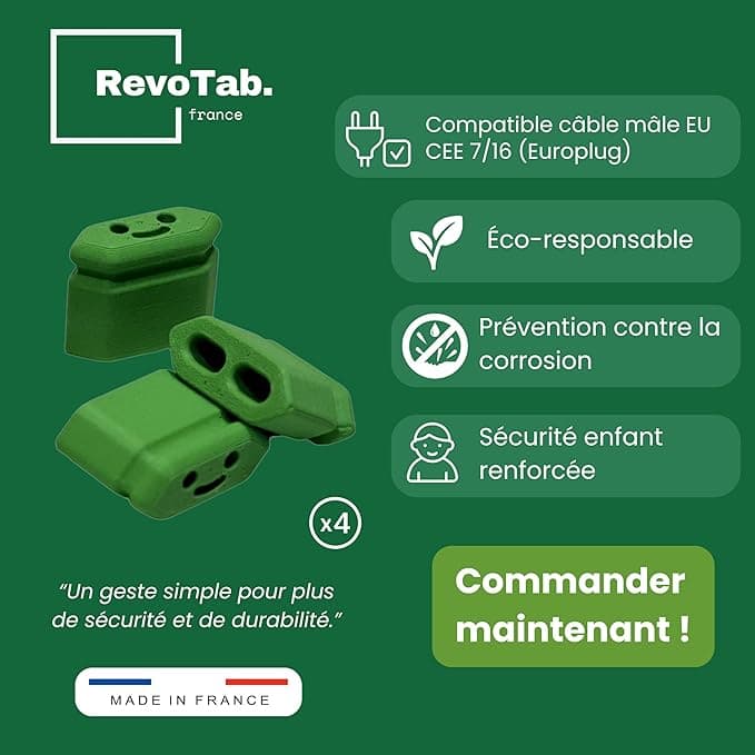 Capuchons CEE 7/16 - Utilisation