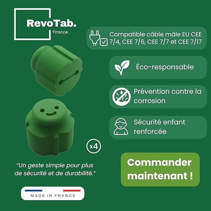 Capuchons CEE 7/7 - Détail